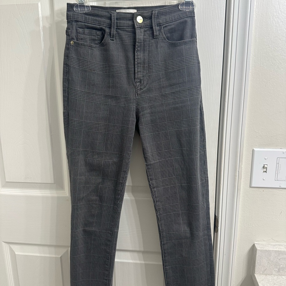 Frame Denim Charcoal Check Women Jeans